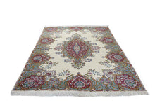 Load image into Gallery viewer, Persian Kirman Beige and Red
