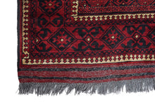 Load image into Gallery viewer, Afghani Carpet Blue &amp; Red
