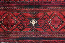 Load image into Gallery viewer, Afghani Carpet Blue &amp; Red
