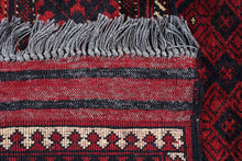 Load image into Gallery viewer, Afghani Carpet Blue &amp; Red
