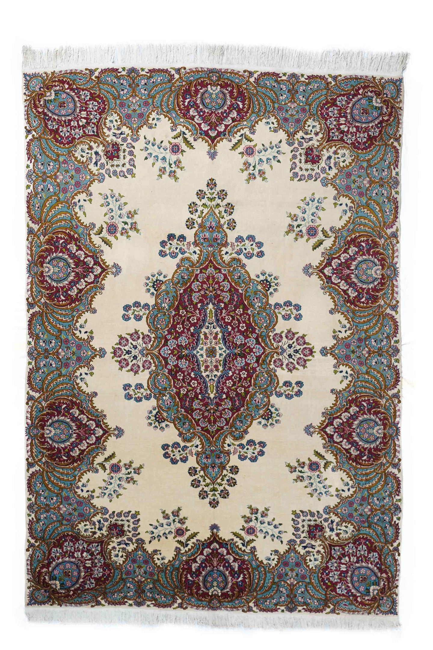 Persian Kirman Beige and Red