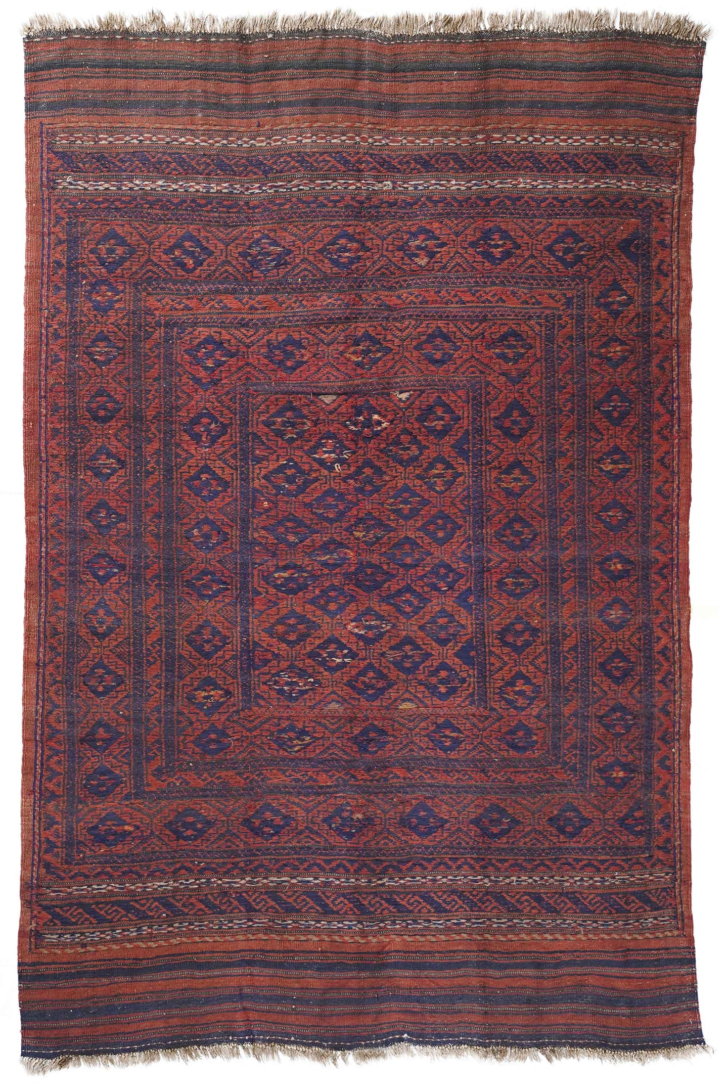 Afghani Maroon & Blue